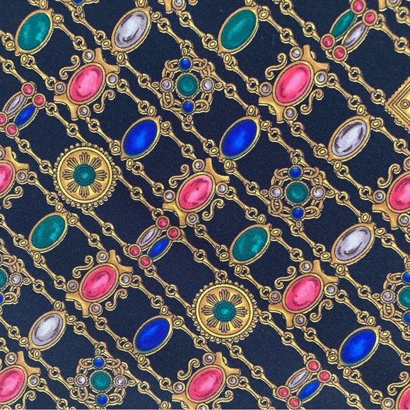 Vintage New Brownstone Studio New York Jewel Print Blouse Top - Picture 9 of 16